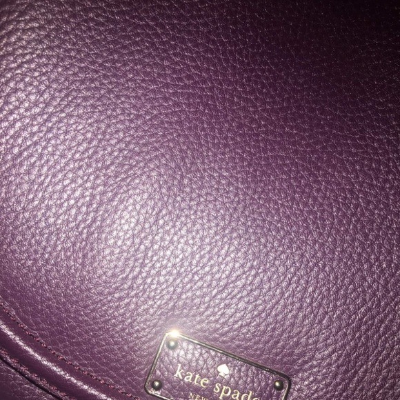 Deep purple/plum Kate spade satchel - Picture 2 of 4